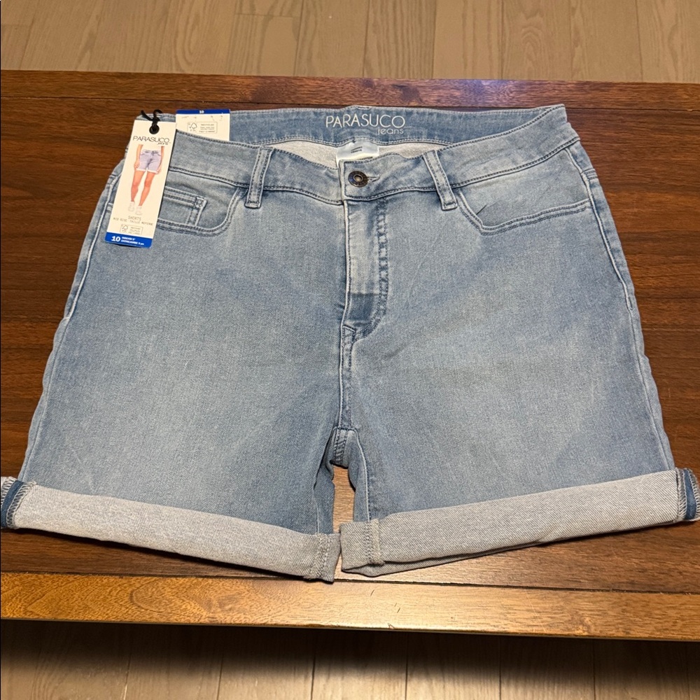 Size 10 Parasuco Women's Blue Denim Shorts